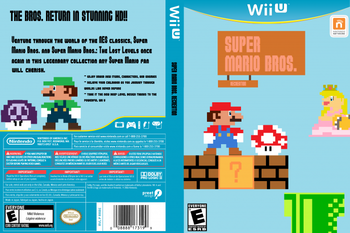 Super Mario Bros. Recreation box art cover