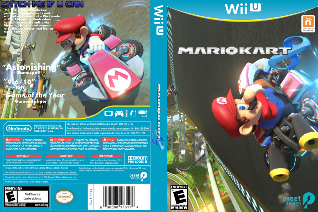 Mario kart 8 box cover