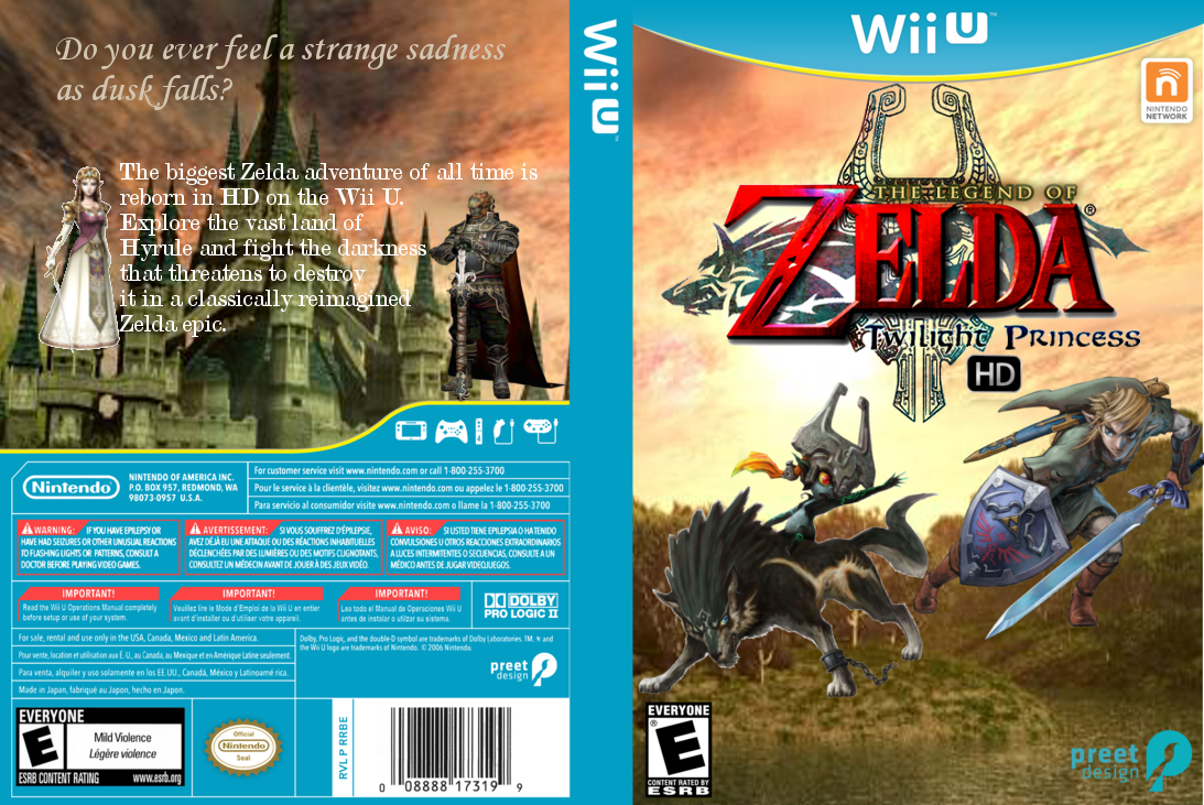 The Legend of Zelda: Twilight Princess HD box cover