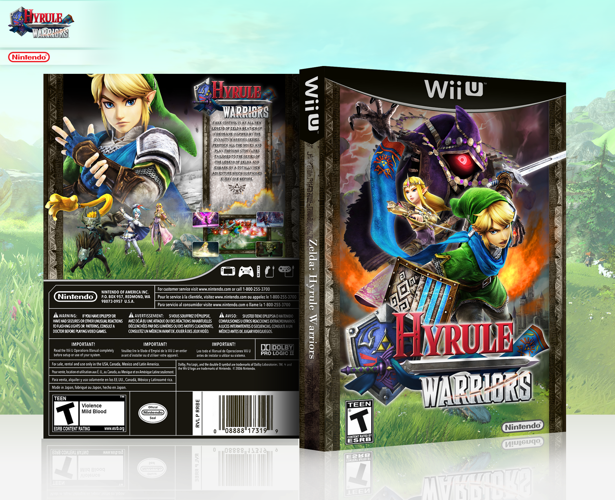 Hyrule Warriors box cover
