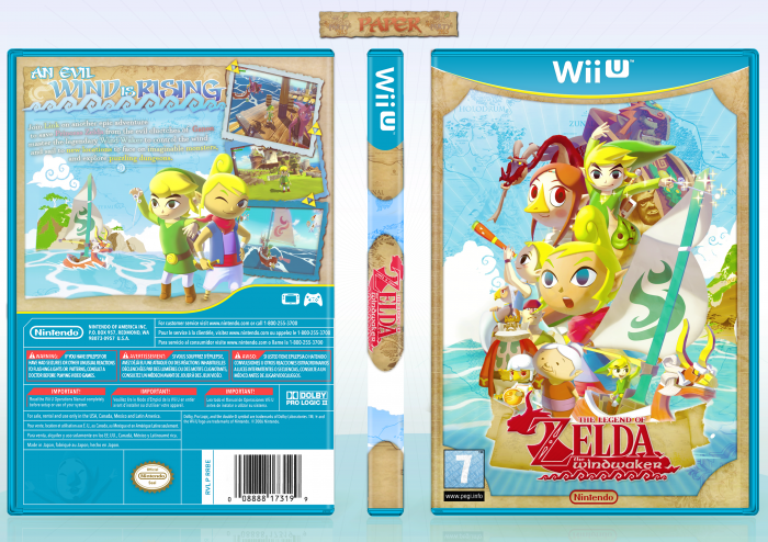 Legend of Zelda : The Wind Waker box art cover