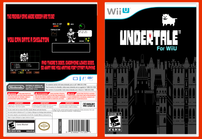 Undertale for the WiiU box art cover