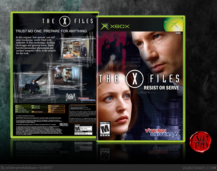 The X Files: Resist or Serve box art cover