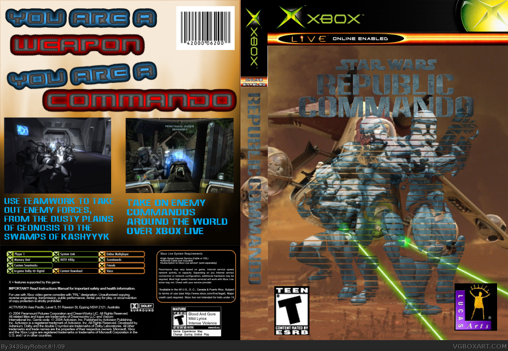 Star Wars: Republic Commando box cover