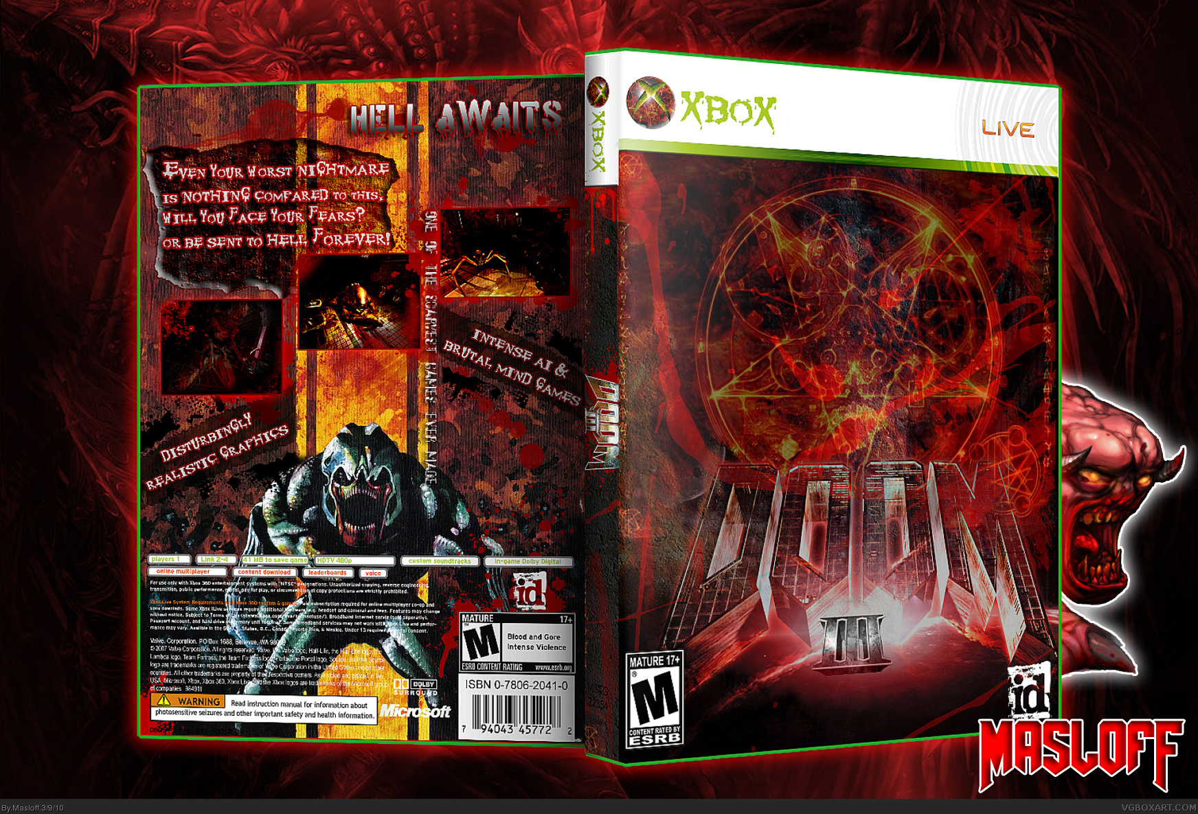 Doom 3 box cover
