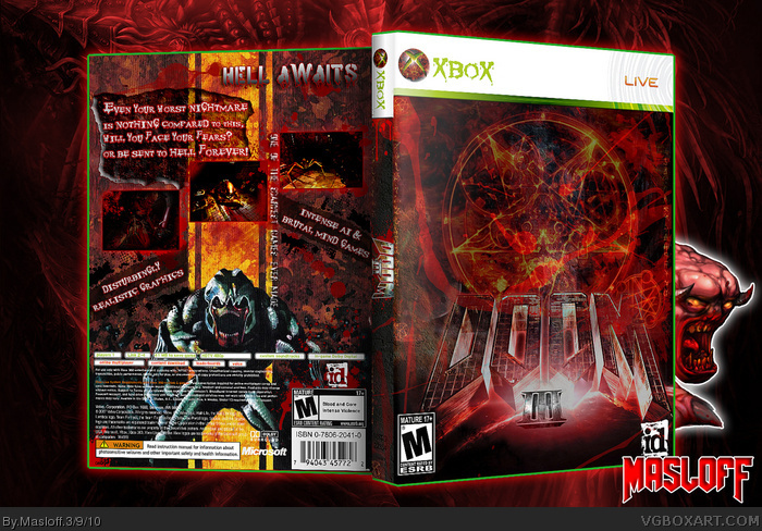 Doom 3 box art cover