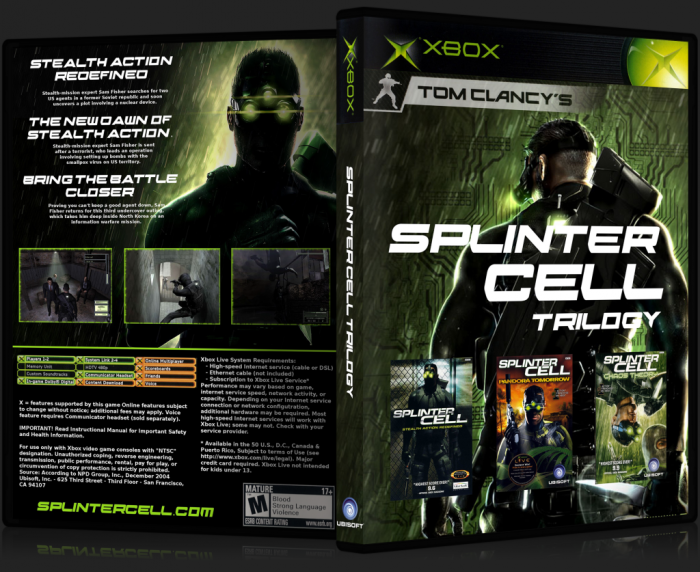 Splinter Cell Trilogy box art cover