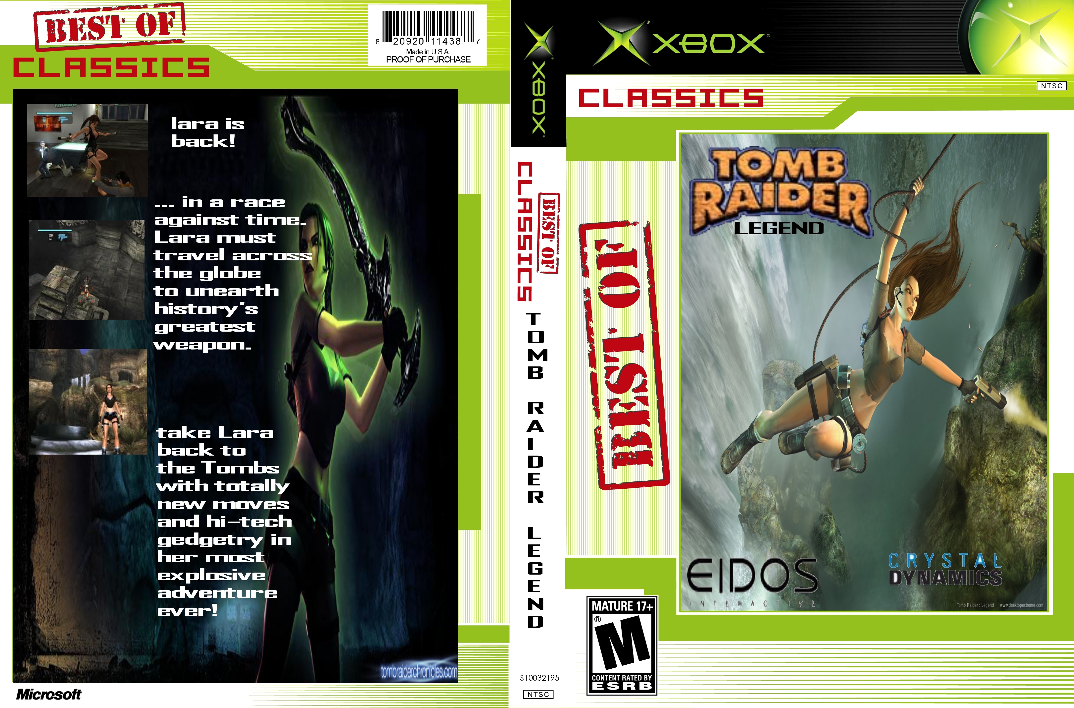 Lara Croft: Tomb Raider Legend box cover