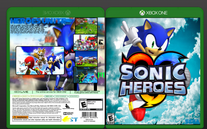 Sonic Heroes box art cover
