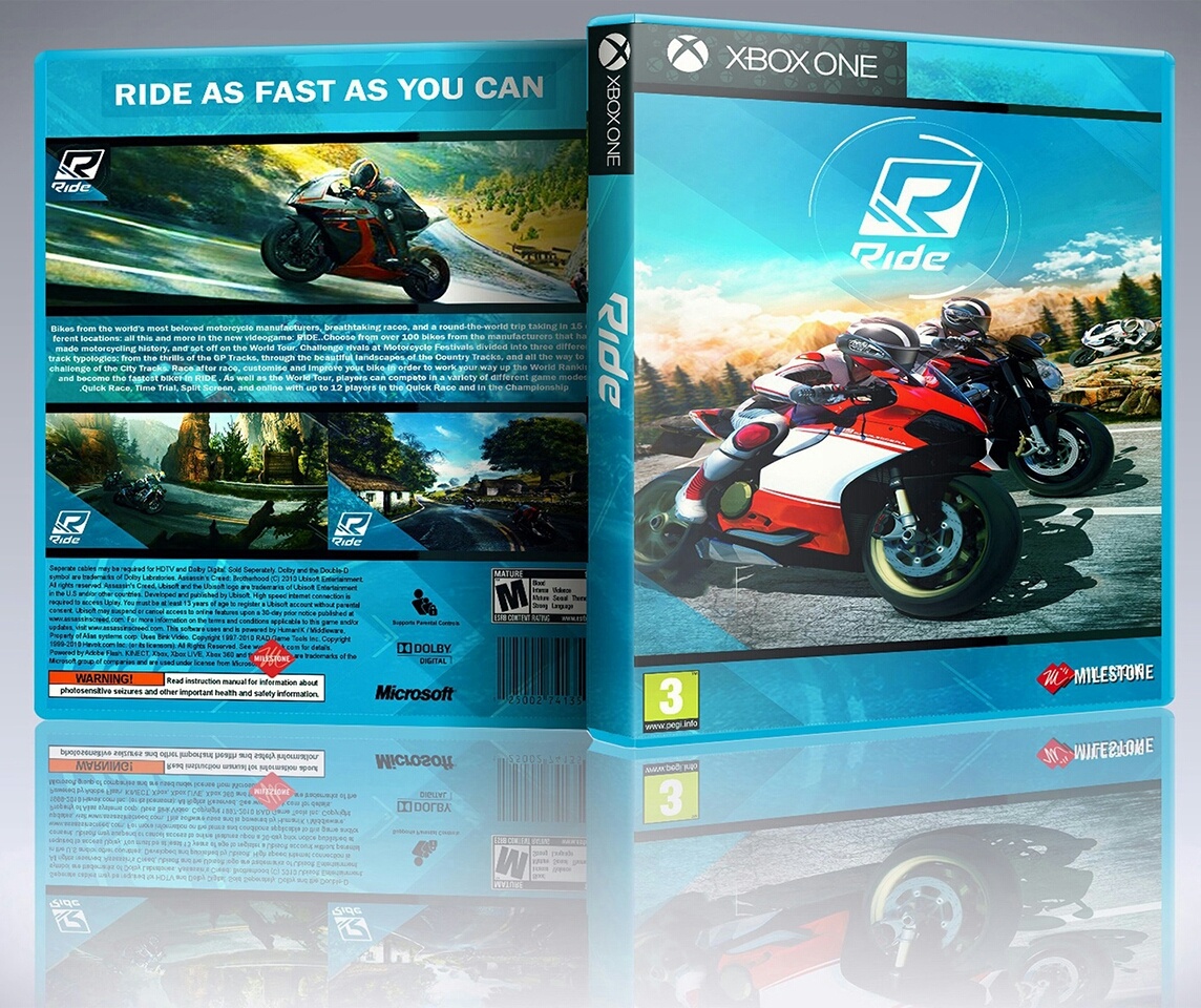 Ride videogame box cover