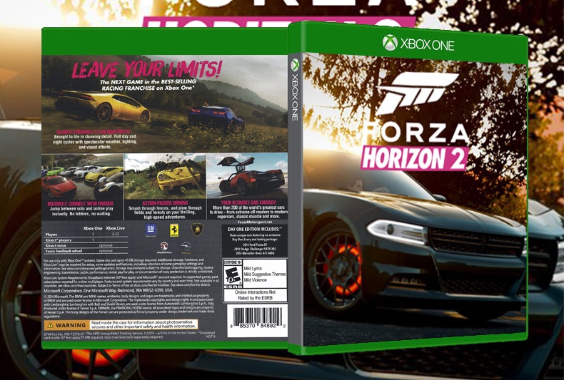 Forza Horizon 2 box cover