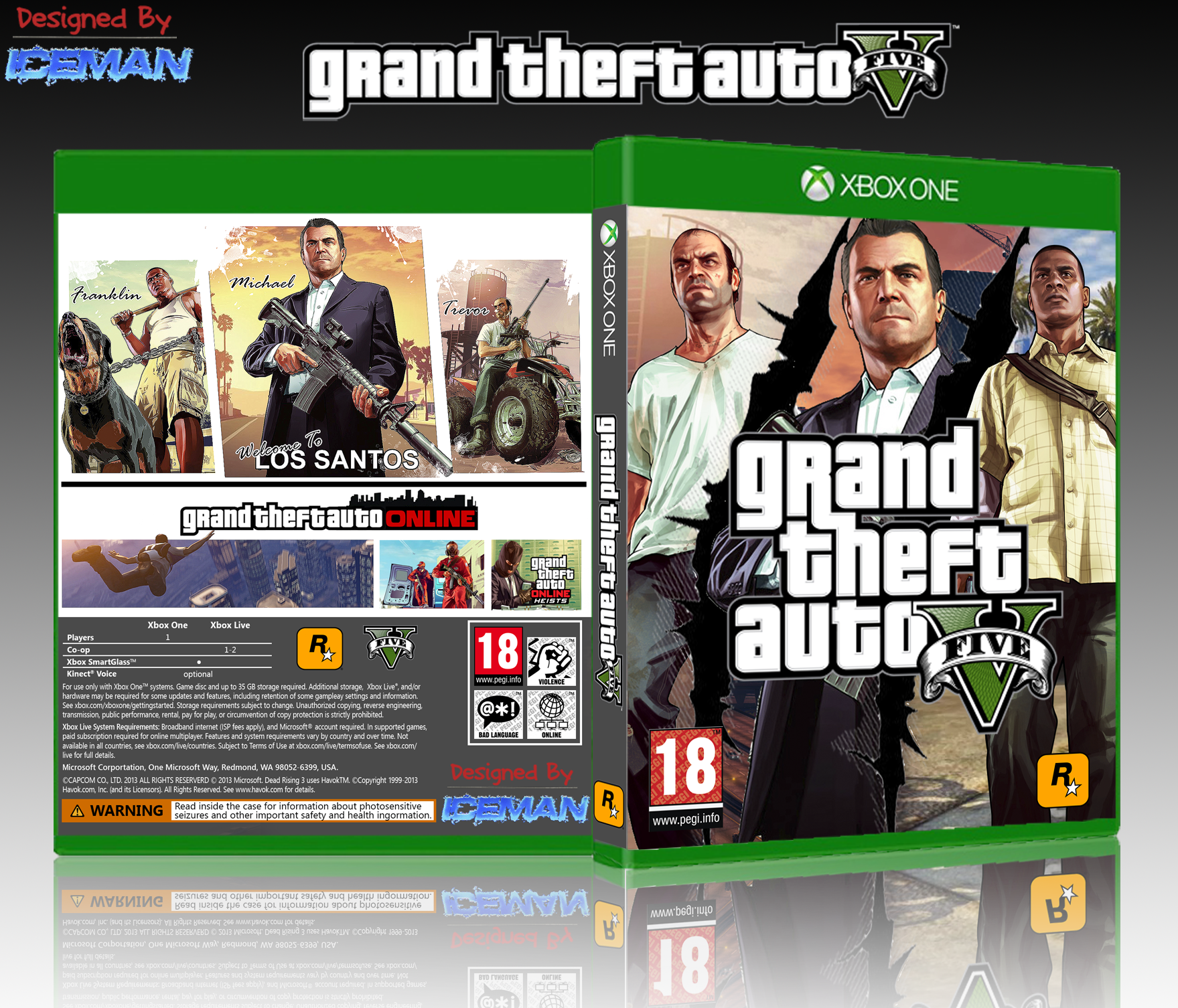 GTA V Xbox One Box Art Cover by Iceman423626