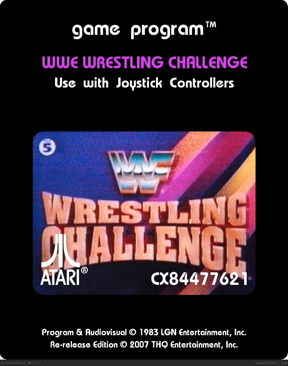 WWE Wrestling Challenge(Rerelease) box cover
