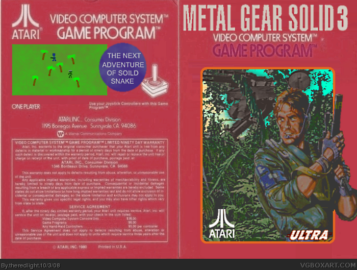 Metal Gear Solid 3 box art cover