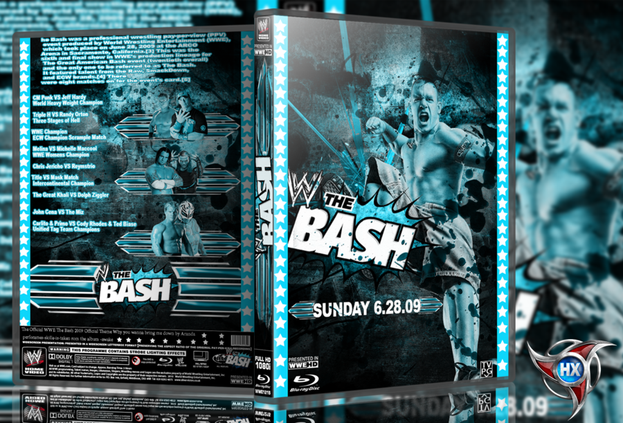WWE THE BASH 2009 DVD COVER box cover
