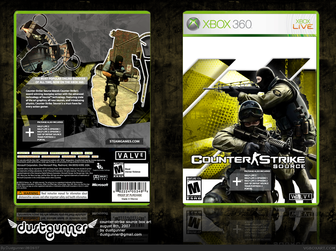 Counter Strike: Source box cover