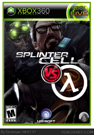 Splinter Cell vs Half-Life box cover
