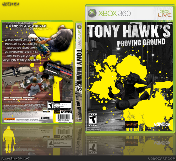 Tony Hawk's Proving Ground box art cover