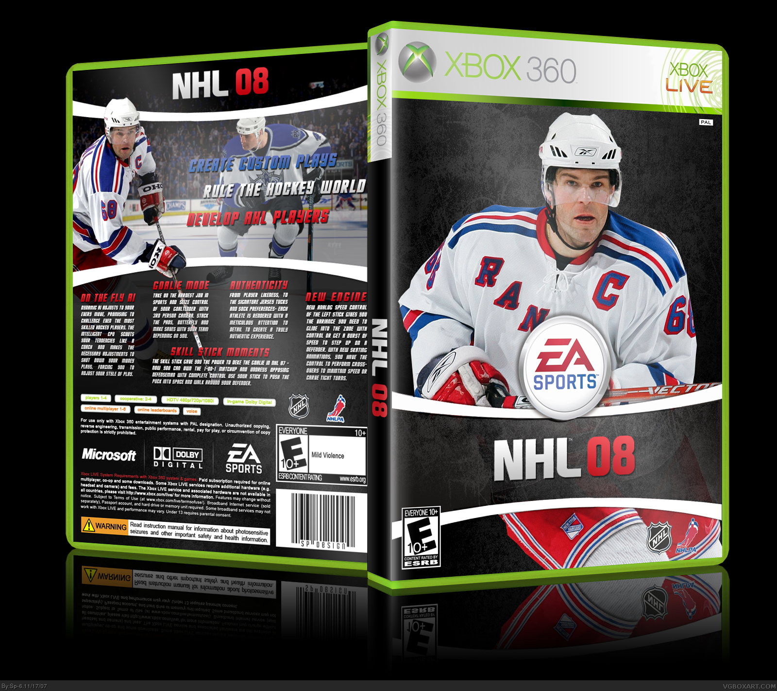 NHL 08 box cover