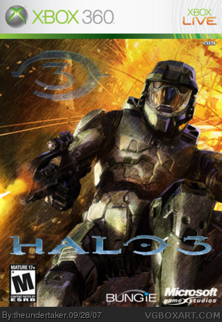 Halo 3 Xbox 360 Box Art Cover by theundertaker