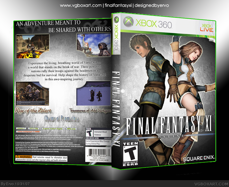 Final Fantasy XI box cover