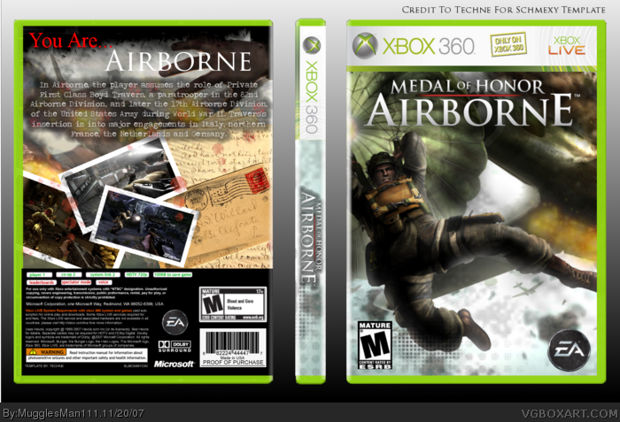 Medal Of Honor: Airborne box art cover