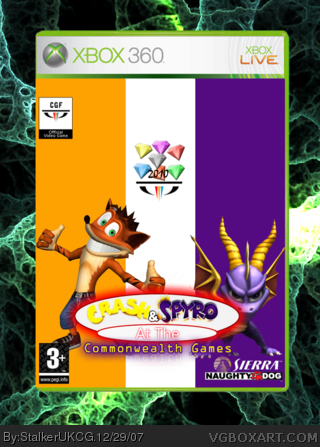 Crash & Spyro At the Commonwealth Games box cover