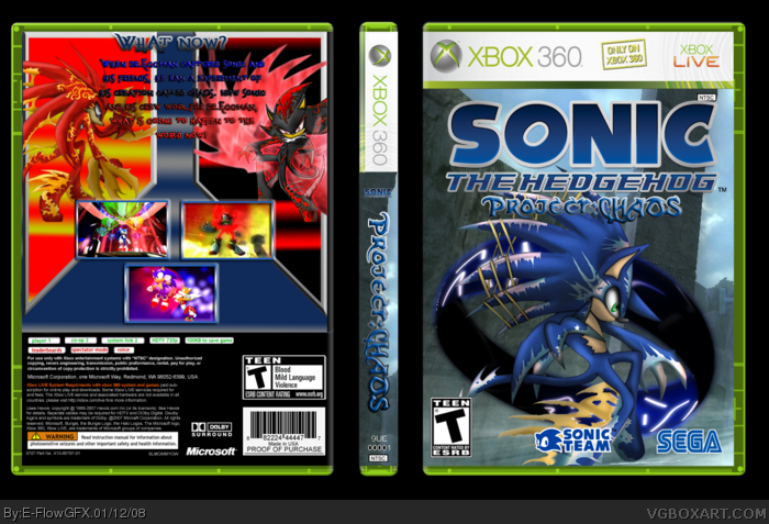 Sonic The Hedgehog Project: CHAOS box art cover