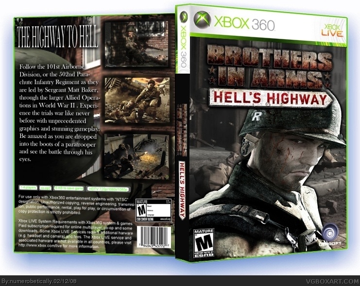 Brothers In Arms: Hell's Highway box cover