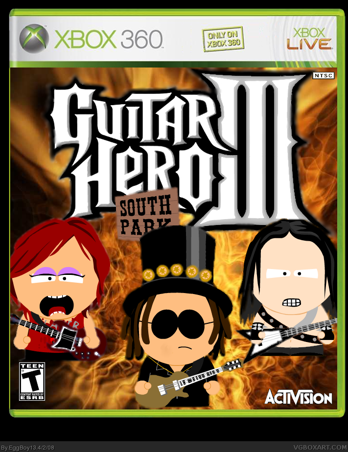 Guitar Hero 3: South Park box cover
