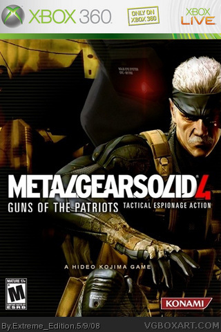 Metal Gear Solid 4: Incarceration box cover
