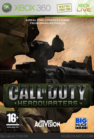 Call of Duty; Headquaters box art cover