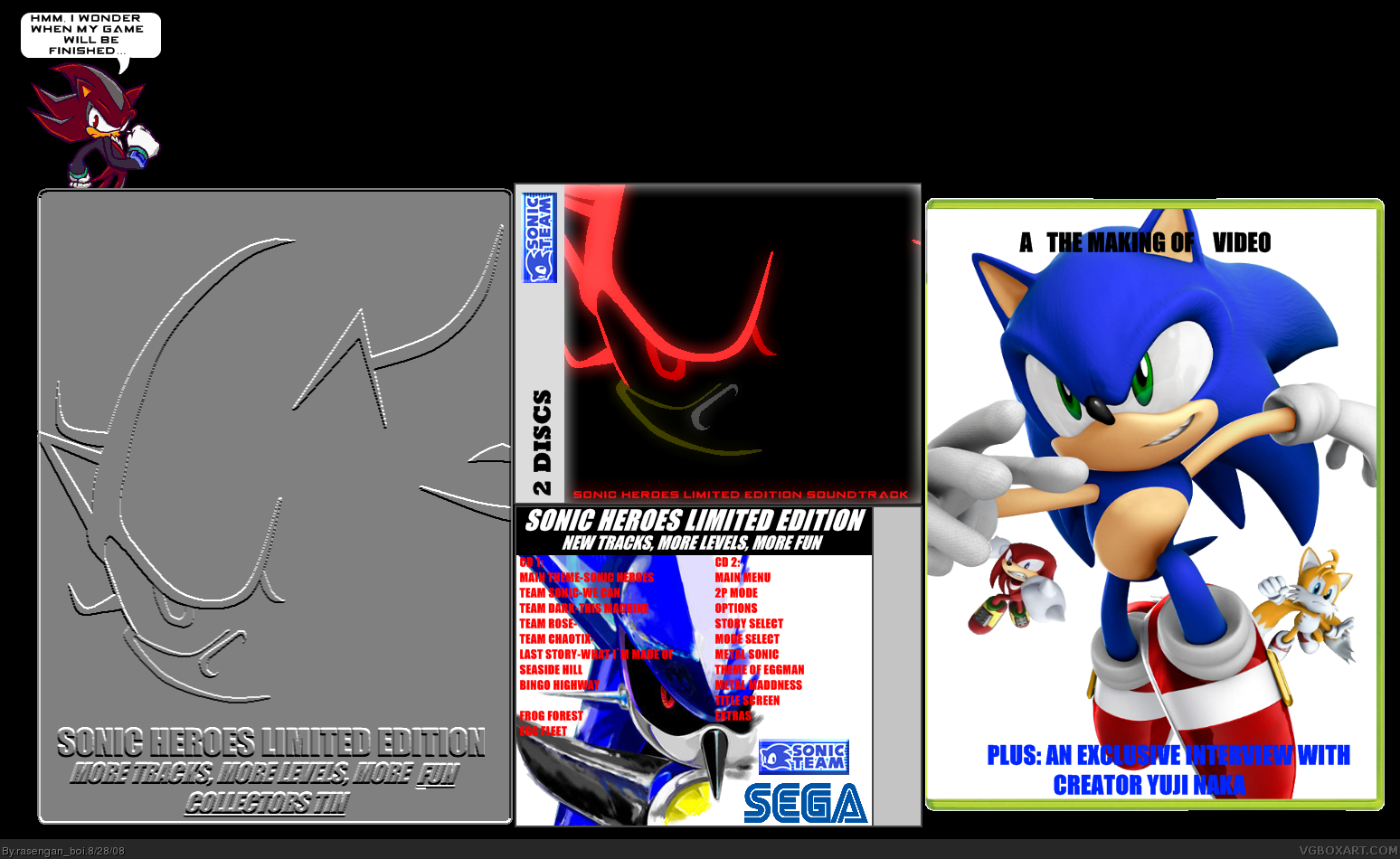 Sonic Heroes Limited Edition box cover