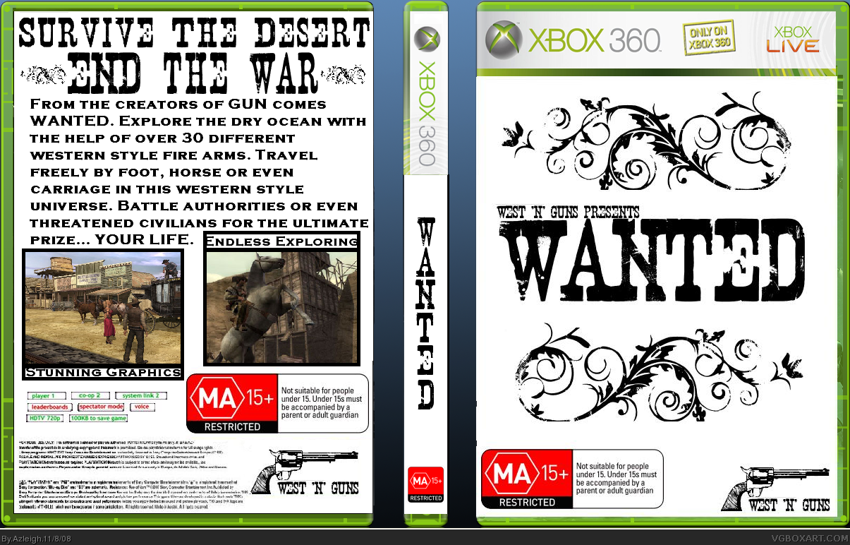 West 'N' Guns Presents: Wanted. box cover