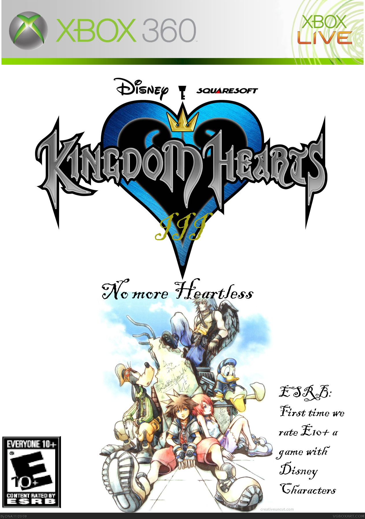Kingdom Hearts 3: No more heartless box cover