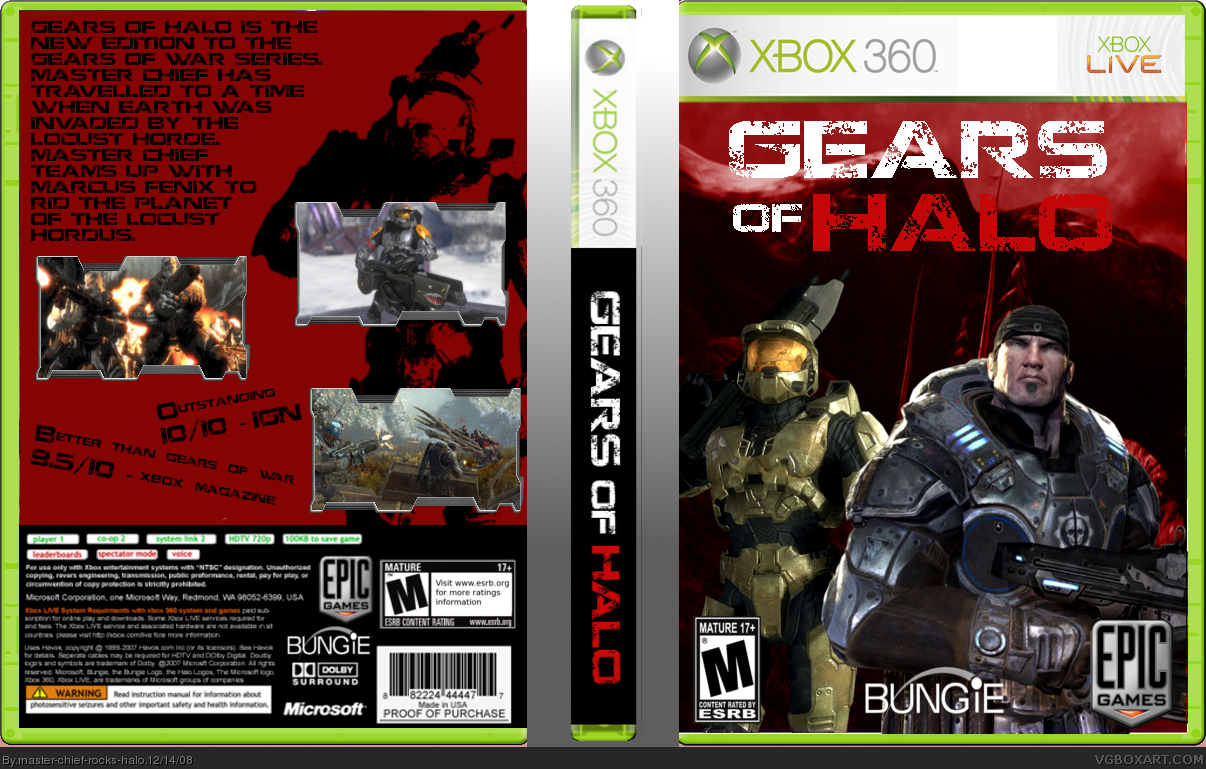 Gears Of Halo box cover