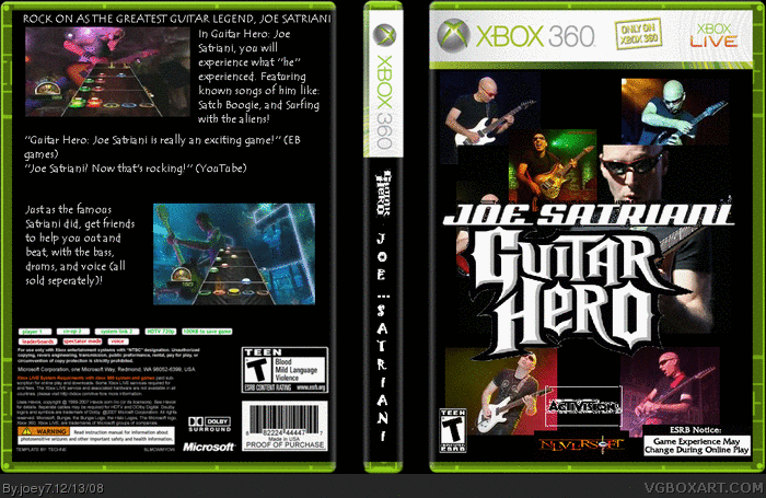 Guitar Hero: Joe Satriani box art cover