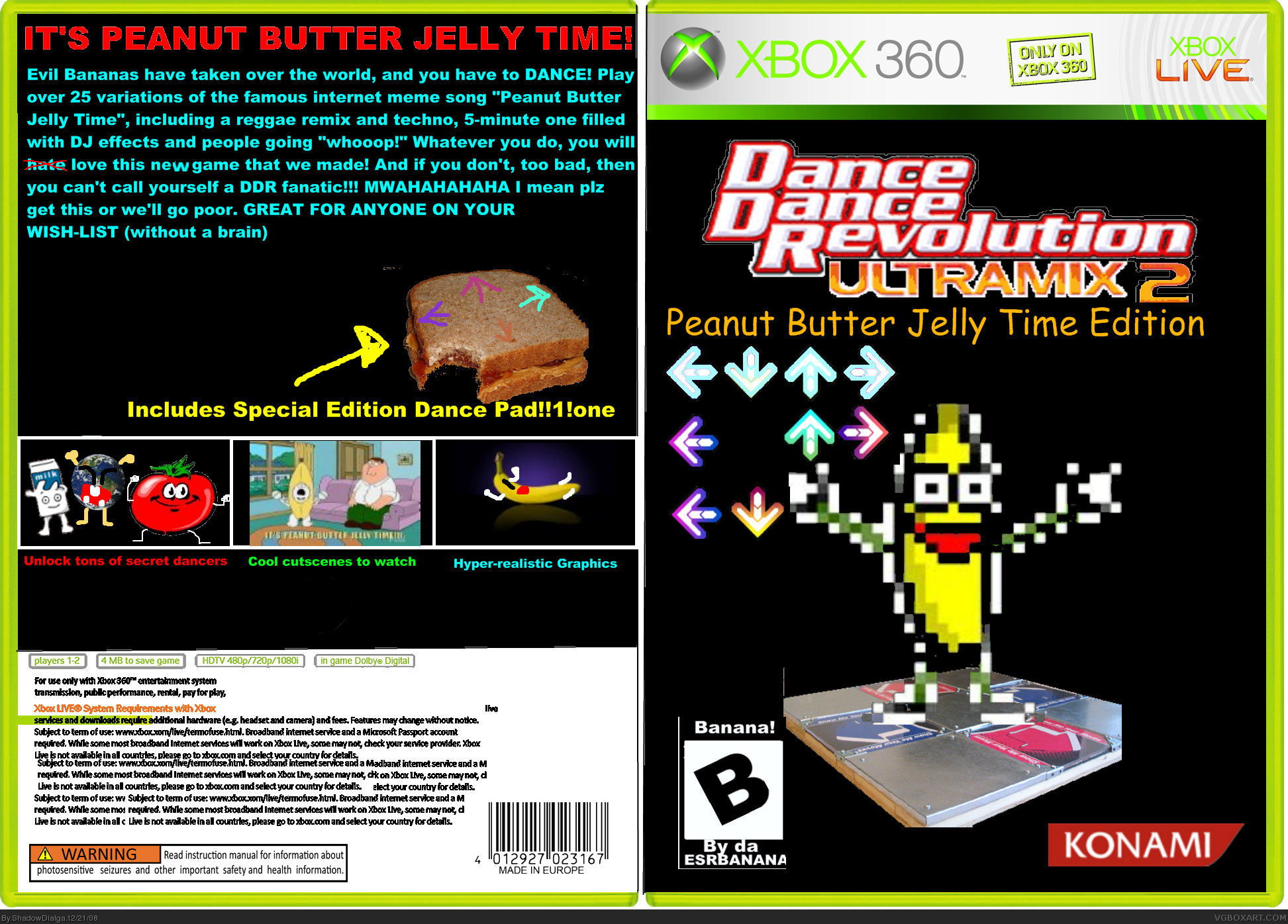 DDR: Peanut Butter Jelly Time Edition box cover