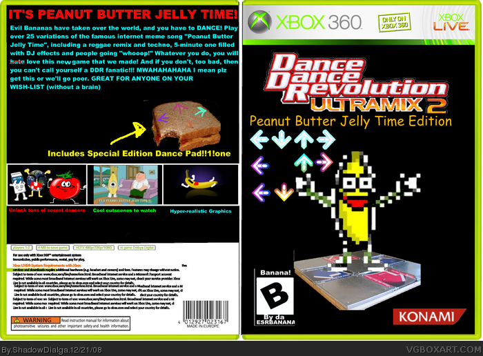DDR: Peanut Butter Jelly Time Edition box art cover