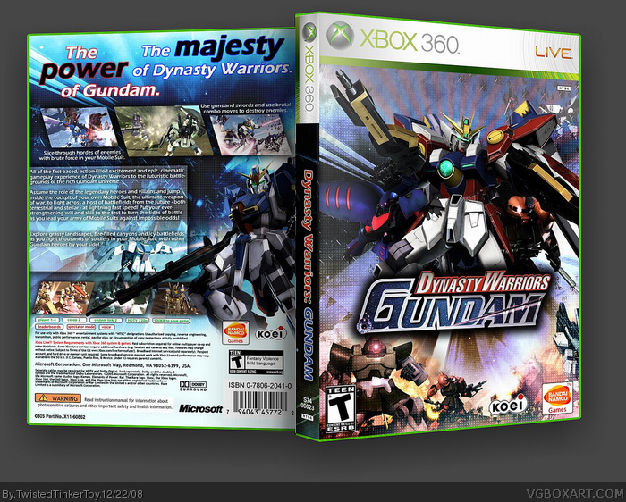Dynasty Warriors: Gundam box art cover