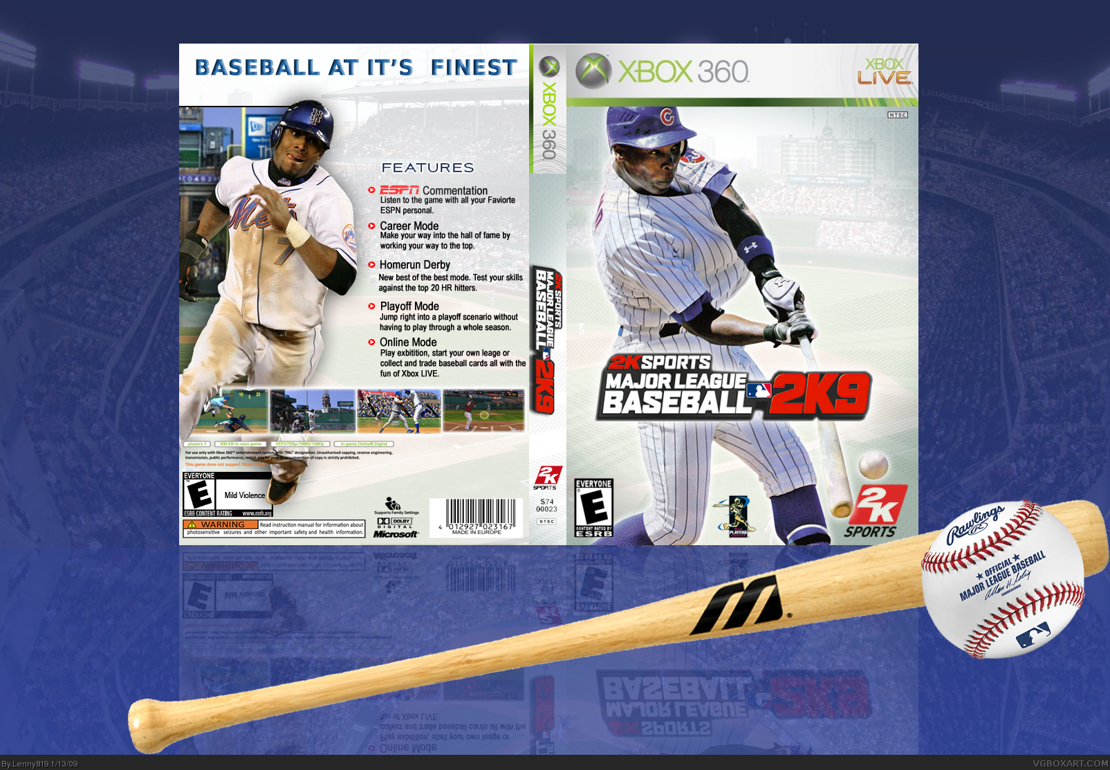 MLB 2K9 box cover