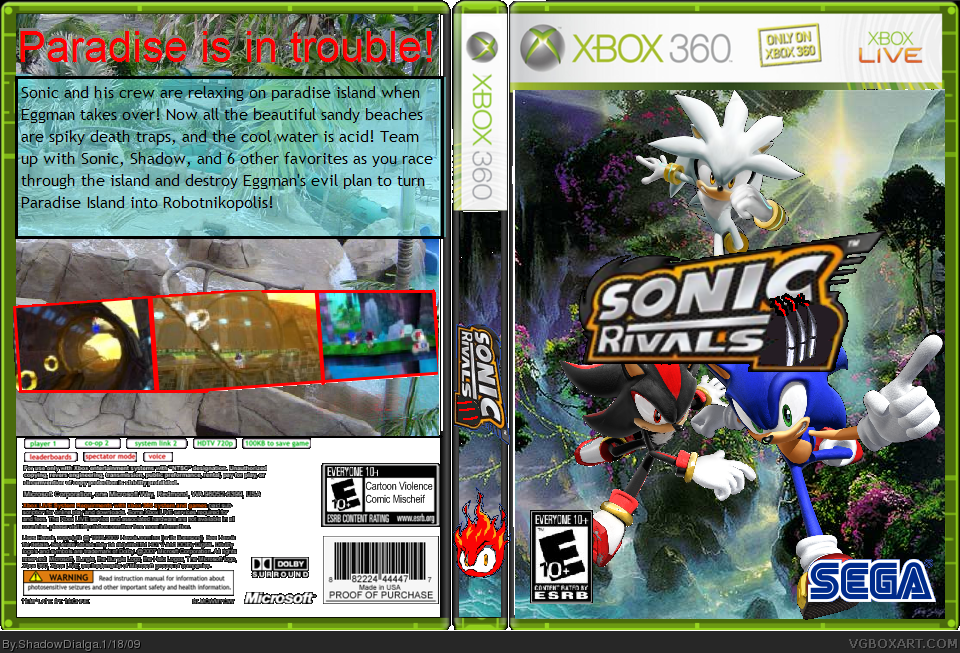 Sonic Rivals 3: Paradise Panic! box cover