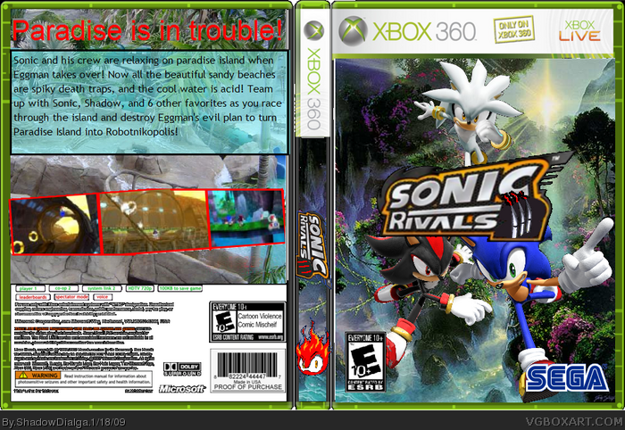 Sonic Rivals 3: Paradise Panic! box art cover