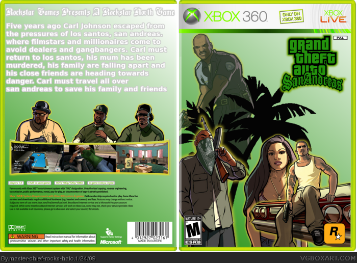 Grand Theft Auto: San Andreas box art cover