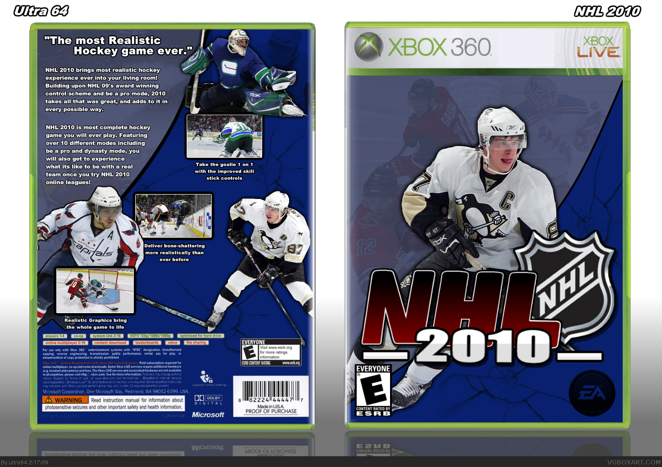 NHL 2010 box cover