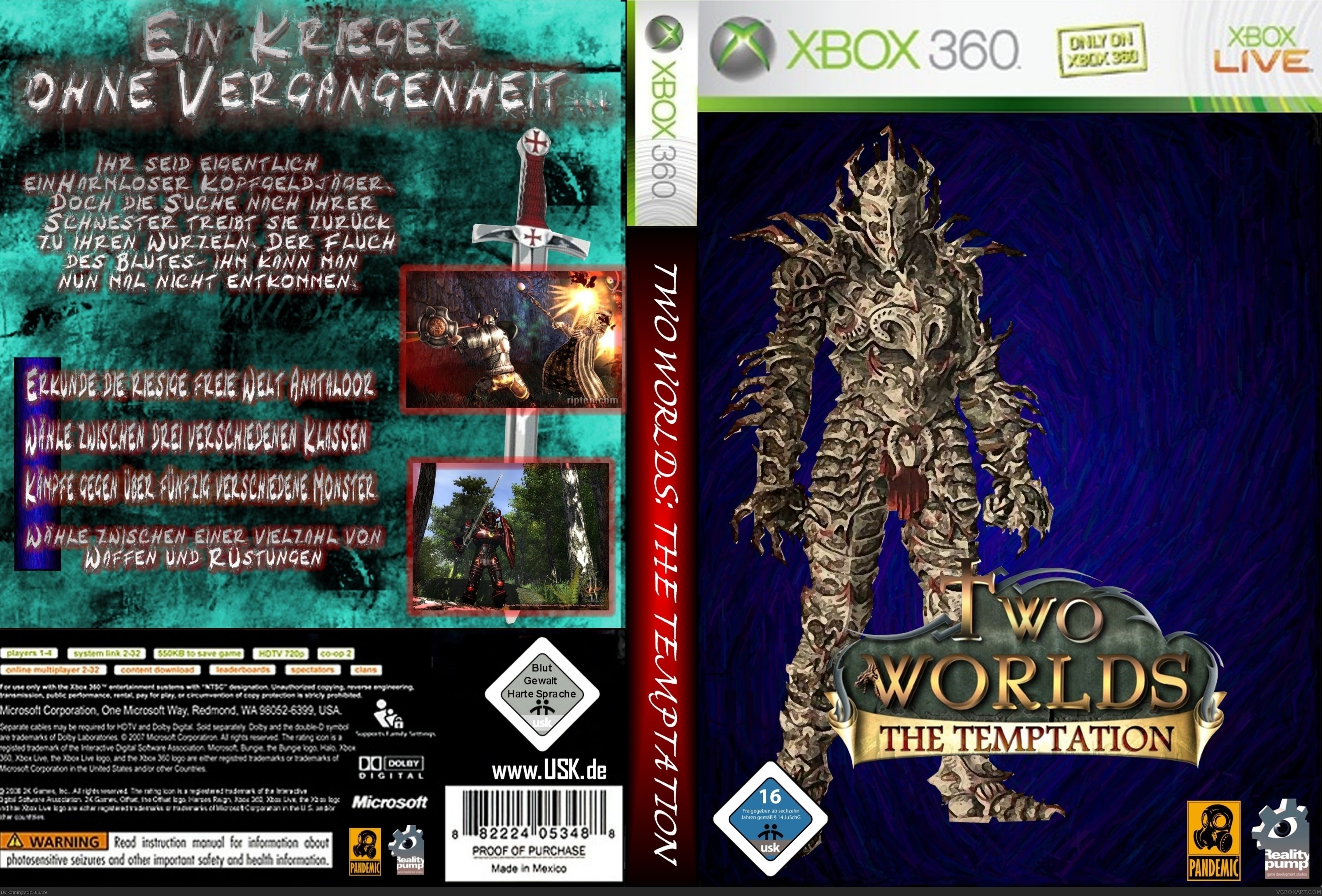 Two Worlds Temptation box cover