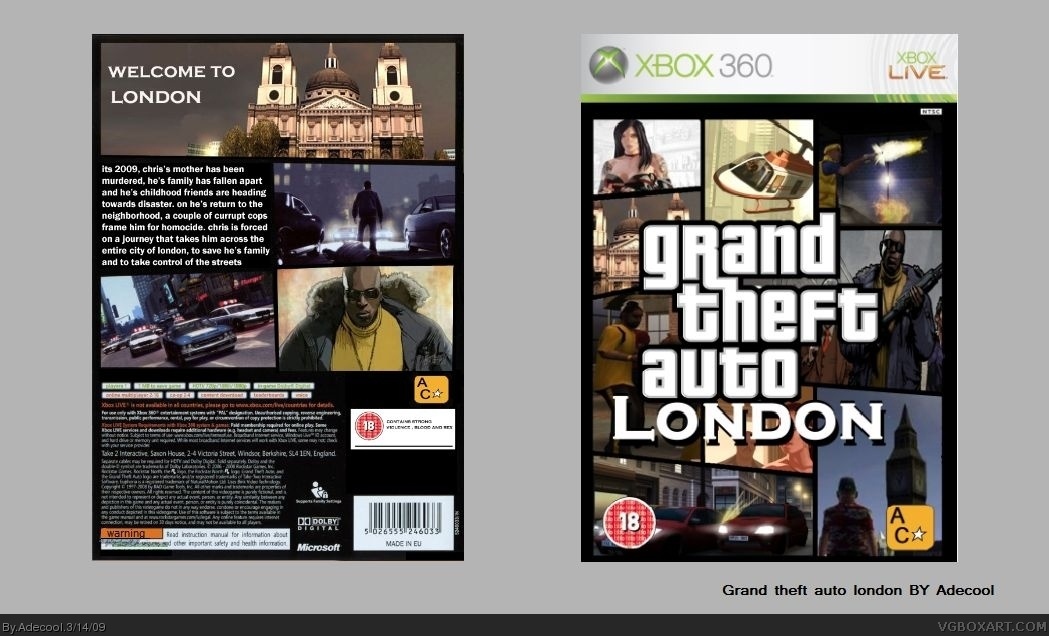 Grand Theft Auto: London box cover