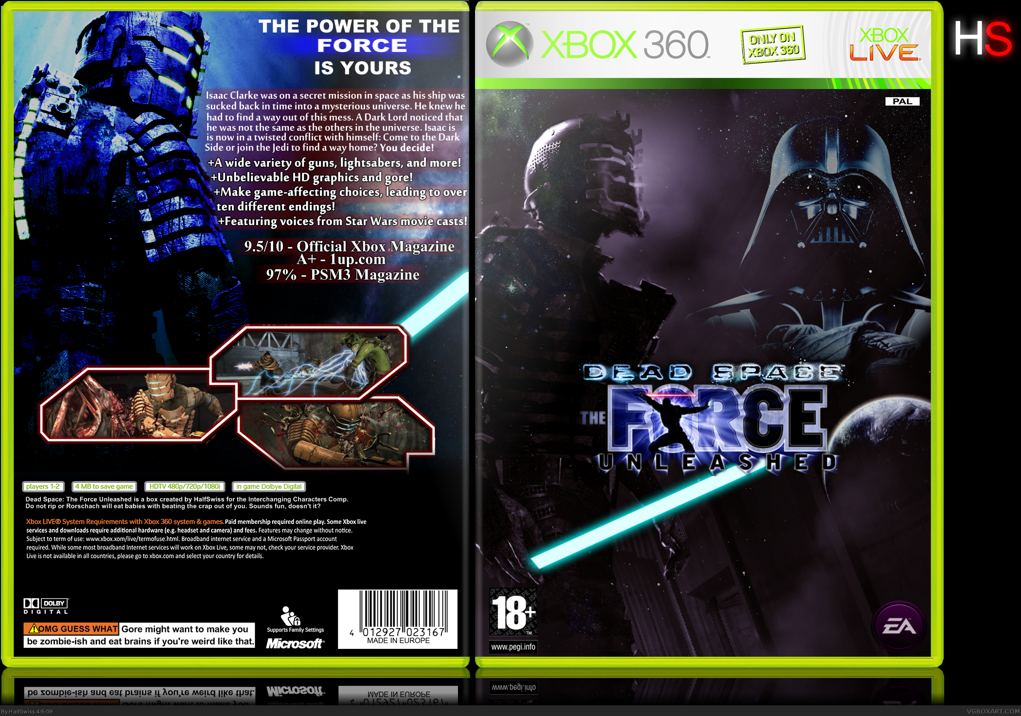 Dead Space: The Force Unleashed box cover