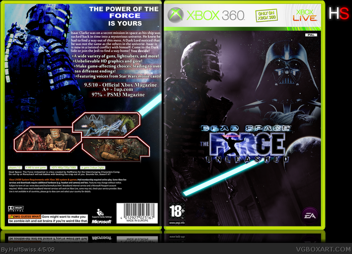 Dead Space: The Force Unleashed box art cover