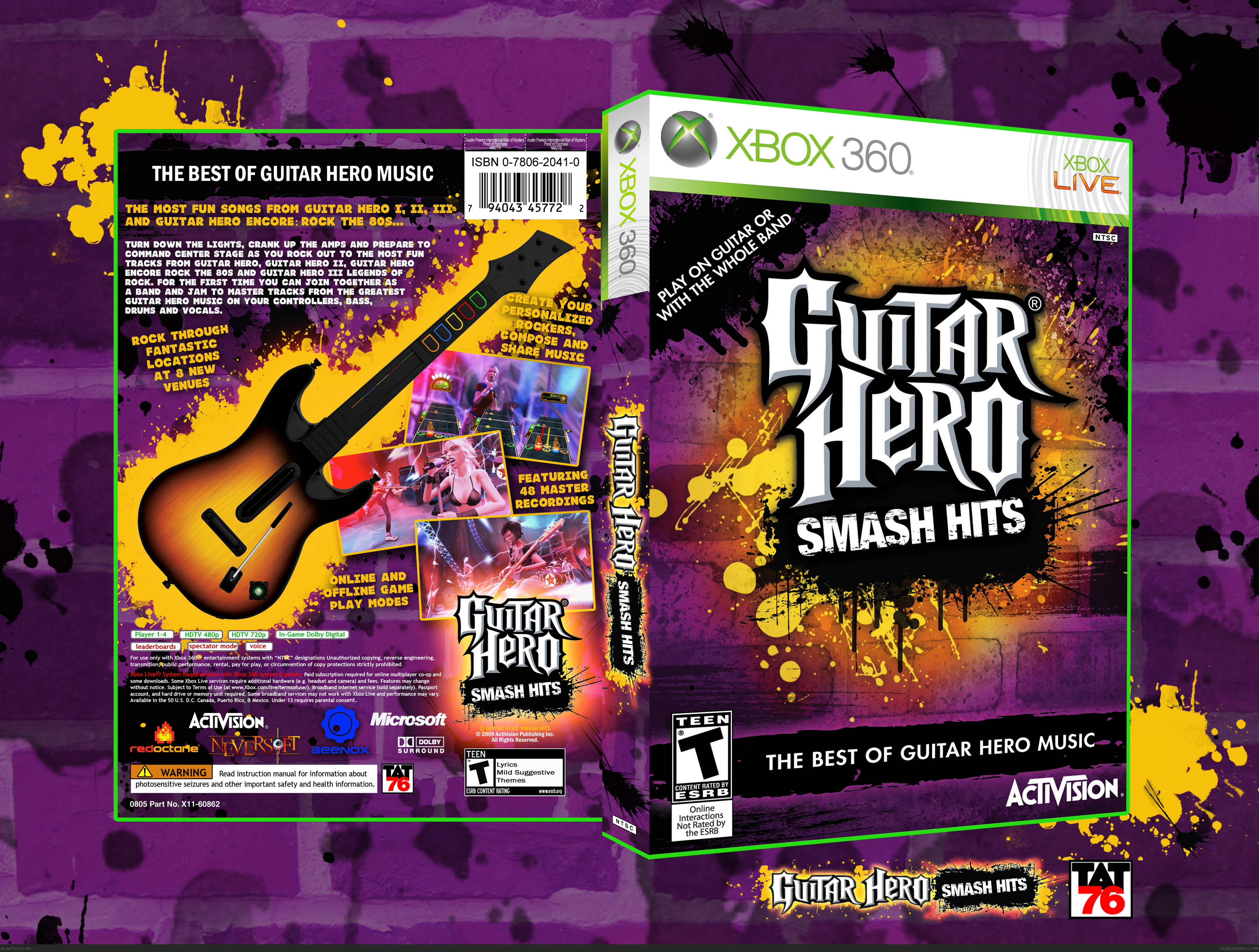 Guitar Hero Smash Hits box cover